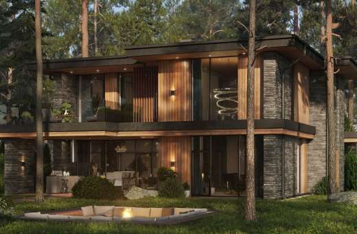 Коттеджный городок Wooden House под Киевом. Ирпень