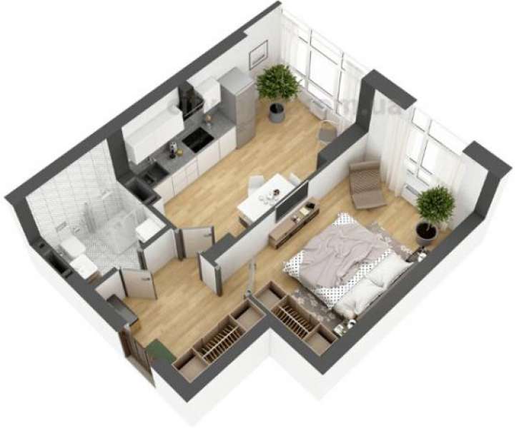 Продажа новая 1 однокомнатная квартира ЖК City Park улица Чехова Ирпень. Агентство недвижимости